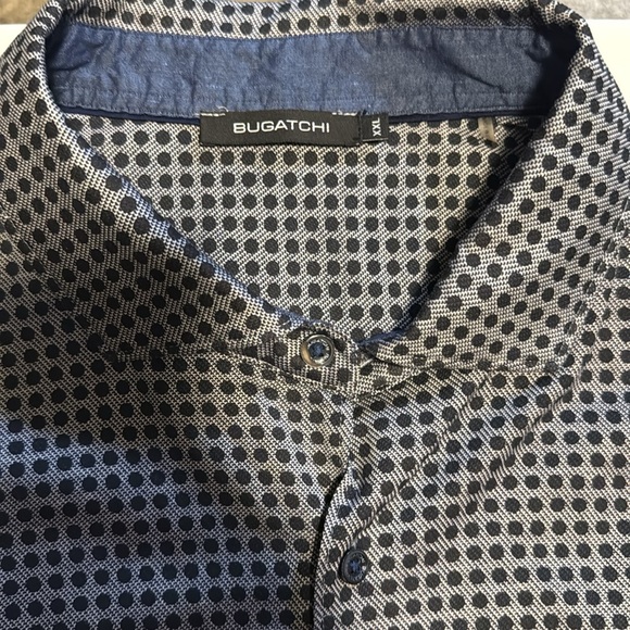Bugatchi Other - Bugatchi Men's Navy Patterned Shirt